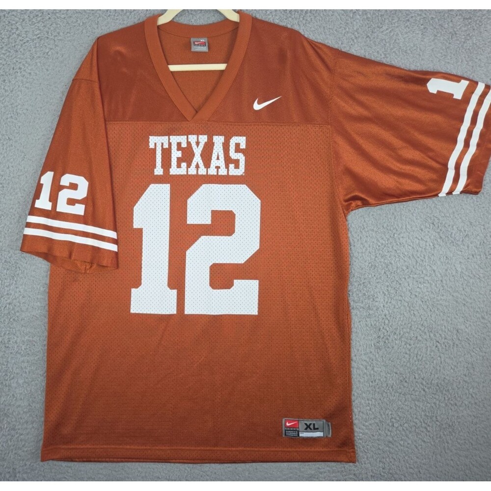 Vintage Nike Authentic Jersey Colt McCoy #12 Texas Longhorns Mens XL Orange NWOT